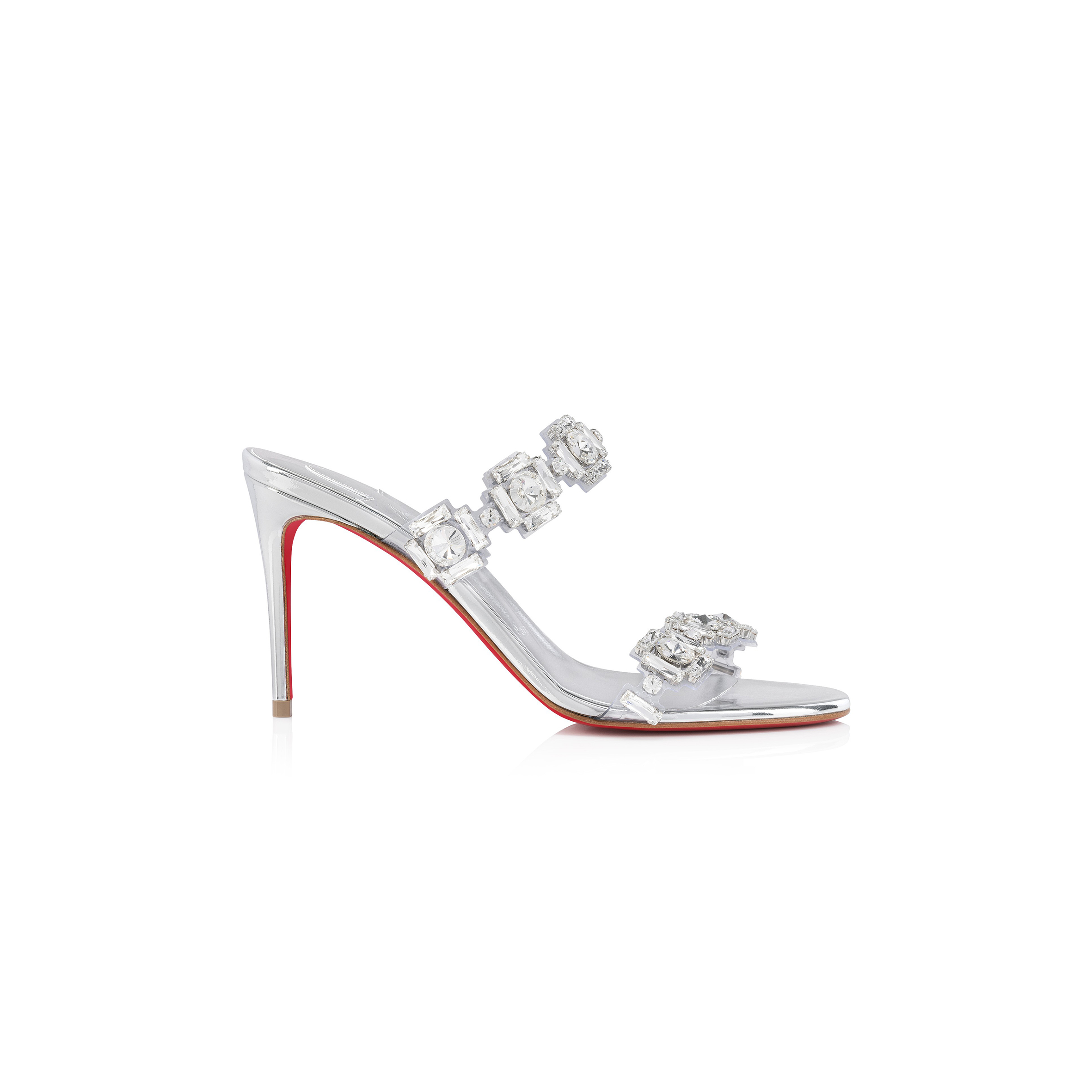 Ch**an louboutin just jewel 85 mm sandals-tpu and laminated calf leather-crystal-women 1250134s338